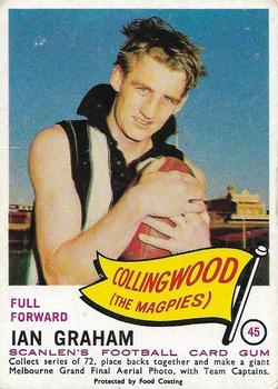 1966 Scanlens VFL & WAFL #45 Ian Graham Front